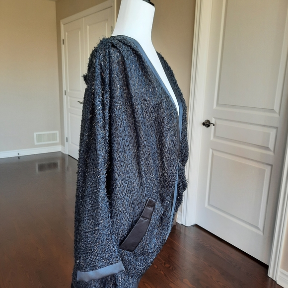 Marc by Marc Jacobs Black Silk Blended Cardigan Small - Picture 4 of 9